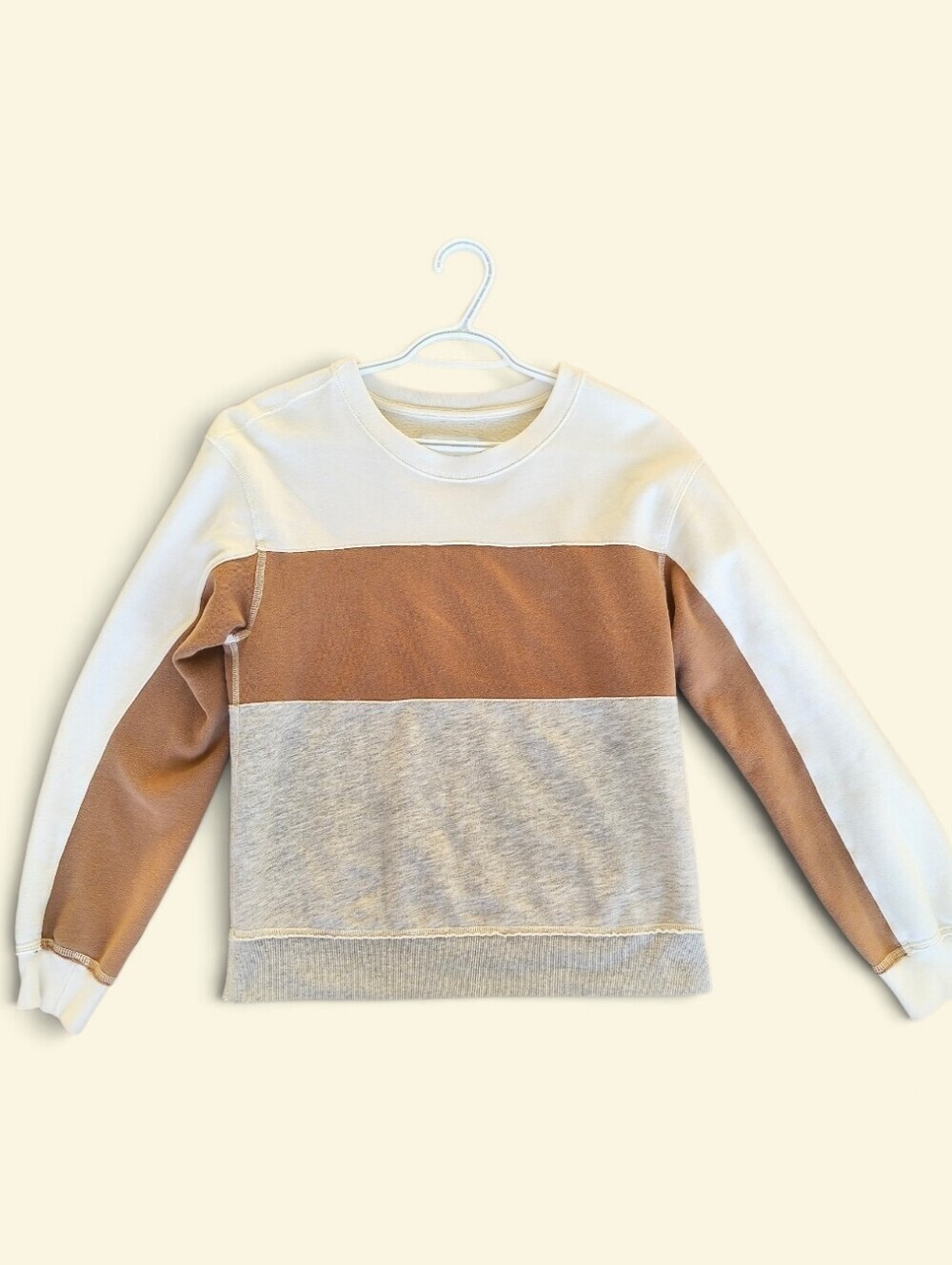 Abercrombie & Fitch Soft A&F Fleece Colourblock Oversized Sweatshirt Women’s XS